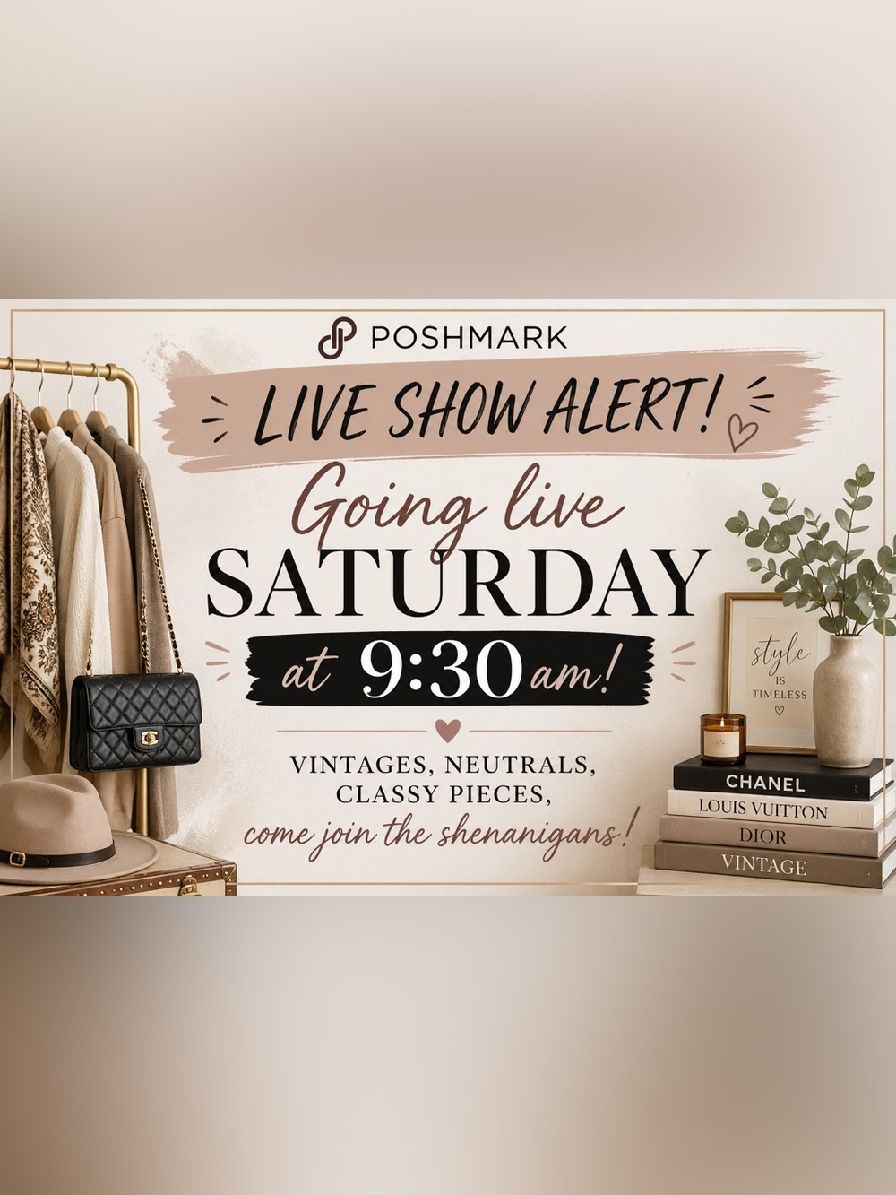 Live Show alert🚨!! Join the shenanigans Saturday morning!